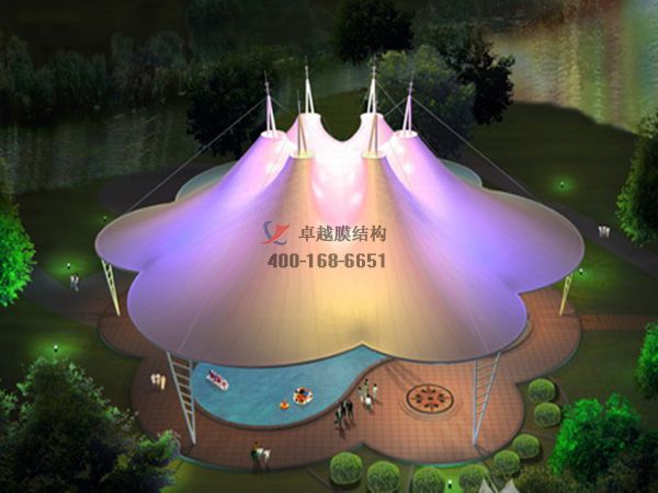 吐魯番景觀<font color='red'>張拉膜結構</font>遮陽棚【生產(chǎn)廠家】