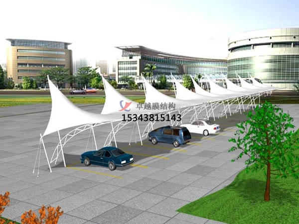 沽源膜結(jié)構(gòu)停車棚【充電站雨棚】設計安裝
