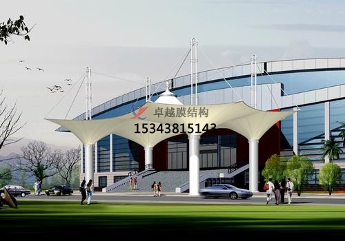 膜結(jié)構(gòu)大門、建筑入口效果圖