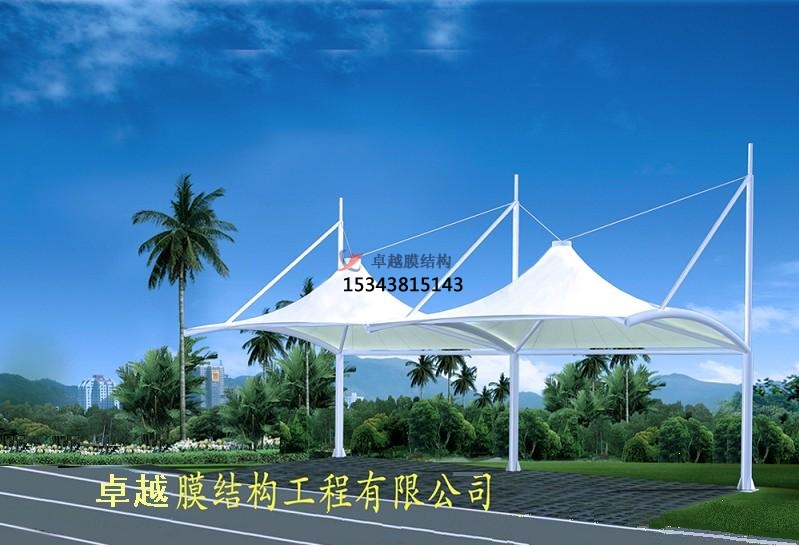 晉城膜結(jié)構(gòu)車(chē)棚效果圖案例